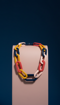 Chunky Geometric Link Necklace