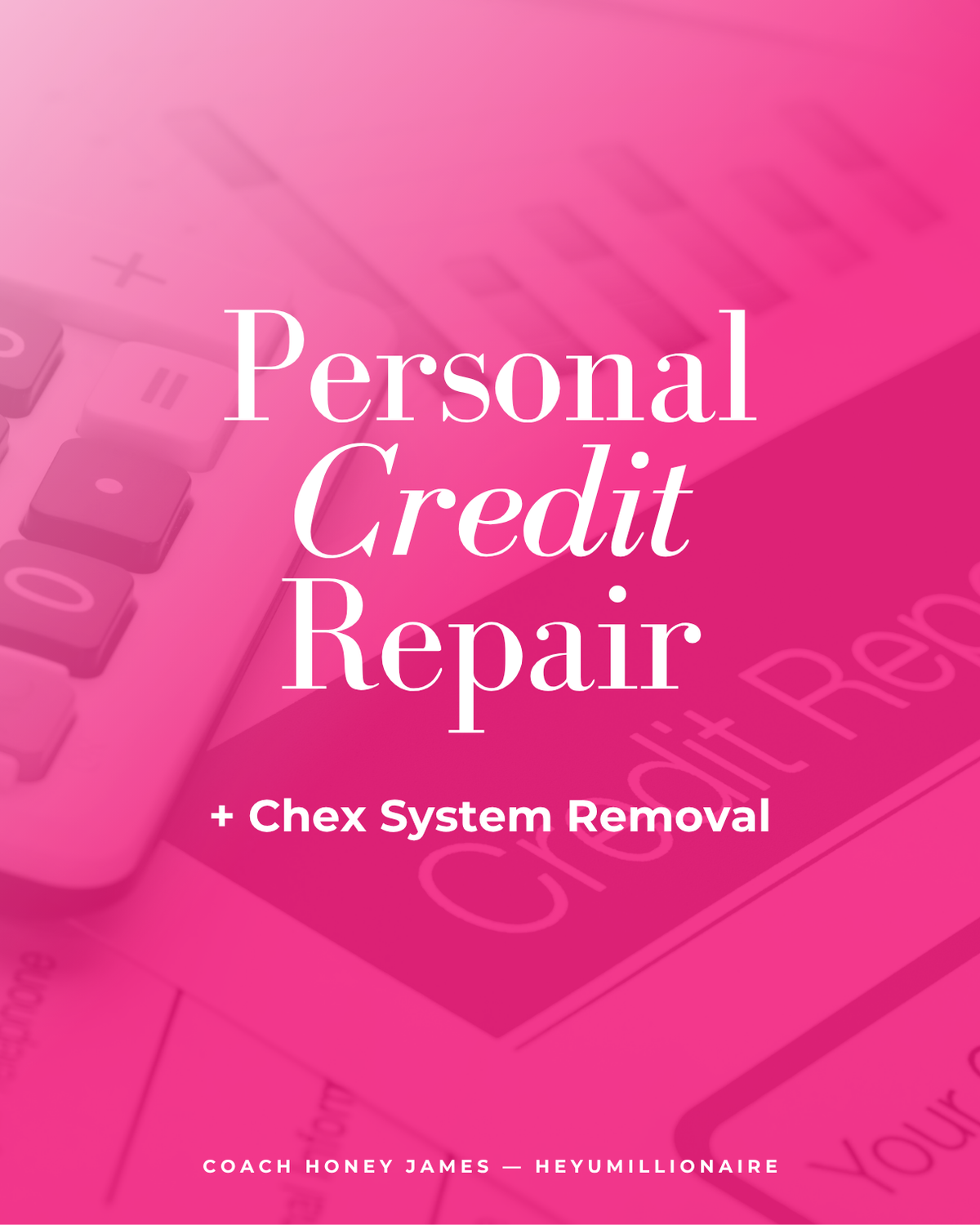 Personal Credit Repair (+Chex System Removal)